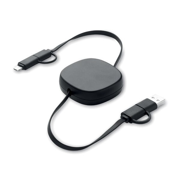 LINEA 60W retractable charging cable - GiftRetail MO2425