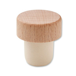 GiftRetail MO2457 - BOPPER Beech wood bottle stopper