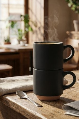 CERACK Ceramic stackable mug 170 ml - GiftRetail MO2493