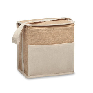 LONA Jute and canvas cooler bag 3L - GiftRetail MO2503