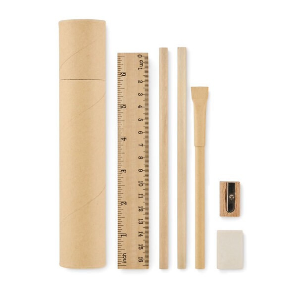 MEJU Paper tube stationery set - GiftRetail MO2514