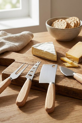 CAMEMBERT Set of 4 cheese knives - GiftRetail MO2547