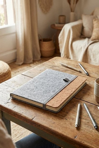 CORKBOOK Carnet A5 en liège RPET - GiftRetail MO2553