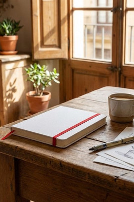 ROUTE WHITE DIN A5 Notizbuch für Gravur - GiftRetail MO2578