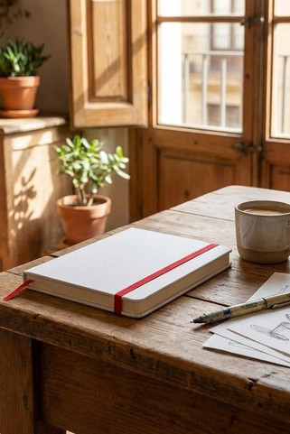 ROUTE WHITE Colour revealing A5 notebook - GiftRetail MO2578