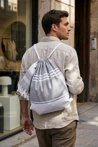 HAMMA Hammam towel drawstring set - GiftRetail MO2584