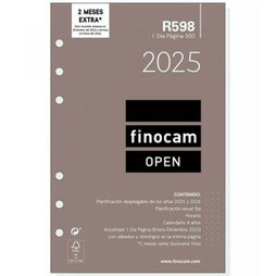 Finocam S8437495 - Diary Refill OPEN R598 500 2025 11,7 x 18,1 cm