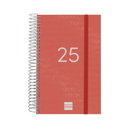 Finocam S8437386 - Diary YEAR Red 11,7 x 18,1 cm 2025