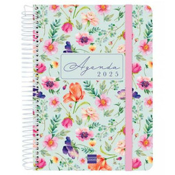 Finocam S8437521 - Diary CLOE A5 15,5 x 21,2 cm 2025 Floral