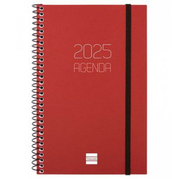 Finocam S8437166 - Diary OPAQUE Burgundy 11,7 x 18,1 cm 2025