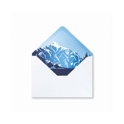 Montblanc V3402032 - Papier photo avec cartes et enveloppes Mountain print