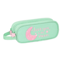BlackFit8 S4310809 - Trousse Fourre-Tout Double Moon Vert 21 x 8 x 6 cm