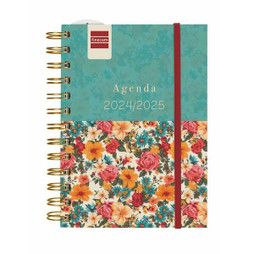Finocam S8435001 - Diary Garden Multicolour 1/8 12 x 16,4 cm 2024-2025