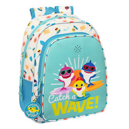 Baby Shark S4309087 - Cartable Surfing Bleu Blanc 27 x 33 x 10 cm