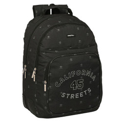 Safta S4310116 - Schulrucksack California Schwarz 32 x 42 x 15 cm