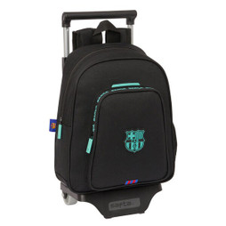 F.C. Barcelona S4310348 - School Rucksack with Wheels Black 27 x 33 x 10 cm