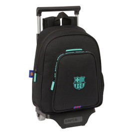 F.C. Barcelona S4310348 - School Rucksack with Wheels Black 27 x 33 x 10 cm