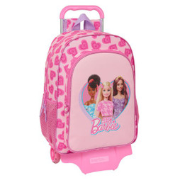 Barbie S4309501 - Schulrucksack mit Rädern Love Rosa 33 x 42 x 14 cm