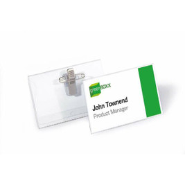 Durable S3554332 - Identification plate 810119 Transparent Plastic 54 x 90 mm (50 Units) (Refurbished D)
