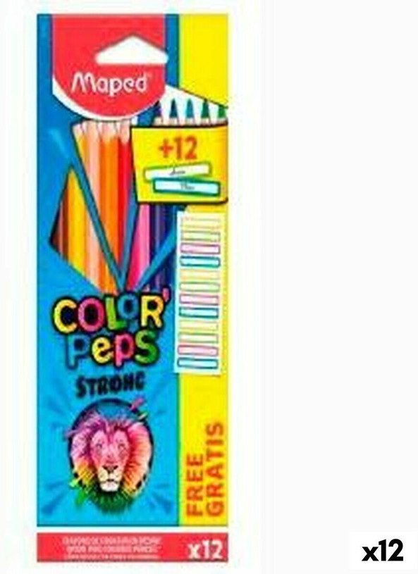 Maped S8424962 - Colouring pencils Color' Peps Strong Multicolour 12 Pieces (12 Units)