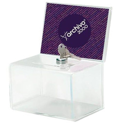 Archivo 2000 S8401256 - Urn Transparent 15,5 x 11 x 20,5 cm