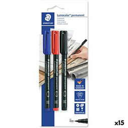 Staedtler S8423857 - Ensemble de Marqueurs Lumocolor 317-S Multicouleur 10 Pièces (15 Unités)