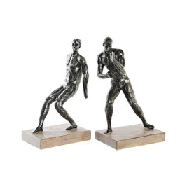DKD Home Decor S3030184 - porte-livre 30,5 x 11 x 26 cm Bois Résine Homme Loft
