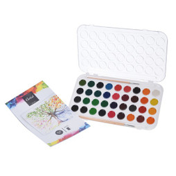BigBuy School V0203079 - Aquarelles Artist x36