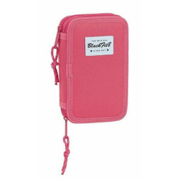 BlackFit8 S4300536 - Plumier double M854 Rose 12.5 x 19.5 x 4 cm (28 Pièces)