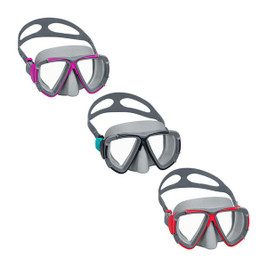 Bestway D1400676 - Tauchermaske für Kinder anatomischer Riemen Farbauswahl +3 Jahre Strand und Pool 22048