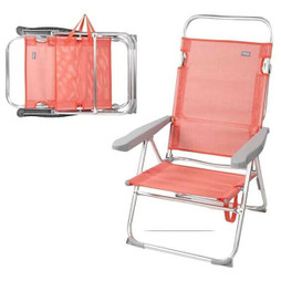 Colorbaby S2436329 - Beach Chair Pink 48 x 57 x 99 cm Multi-position