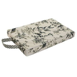 Home ESPRIT S3054487 - Floor cushion Green Beige Cotton Polyester 40 x 25 x 4 cm