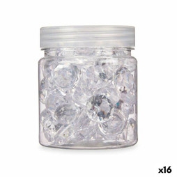 Gift Decor S3628314 - Pierres Décoratives Diamant 150 g Transparent (16 Unités)
