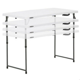 Lifetime S8901354 - Table Piable Blanc 122 x 91,5 x 61 cm Acier HDPE