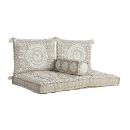 DKD Home Decor S3045087 - Chaise de jardin Beige 155 x 76 x 65 cm