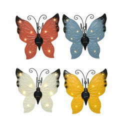 Lumineo S7907762 - Lumière solaire 1,2 V 17,8 x 16 x 4 cm Papillon