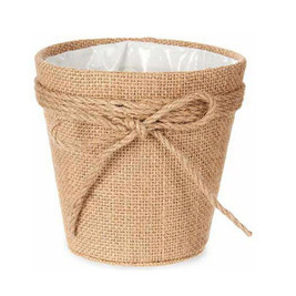 Ibergarden S3610258 - Planter WY18-71 Brown Rope Plastic Lasso 14 x 12,5 x 14 cm 14 x 14 x 14 cm