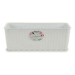 Stefanplast S3601799 - Planter 73700 White Plastic 15,5 x 13,5 x 39 cm