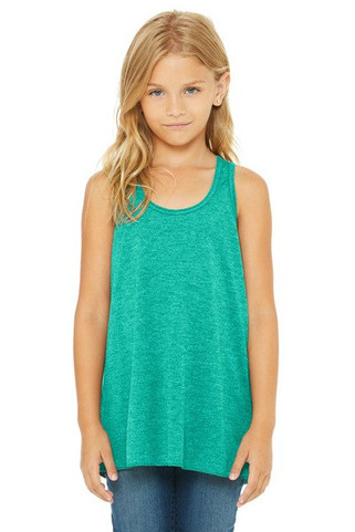 Bella+Canvas 8800Y - Camiseta de tirantes Flowy Racerback para niña