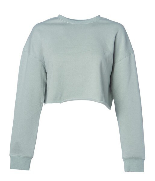 Independent Trading Co. AFX24CRP - Sudadera Crop Crew Neck de mujer
