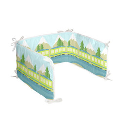 HappyFriday D1609254 - Protection du berceau Happynois Train Multicouleur 210 x 40 cm