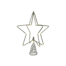 Lumineo S7924542 - Christmas star Silver Cable 20 x 5 x 25 cm MicroLED