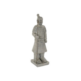 Home ESPRIT S3057867 - Decorative Figure Grey Oriental Warrior 37 x 36 x 120 cm