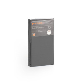 Paduana D1629689 - Fitted bottom sheet Dark grey 180 x 30 x 200 cm