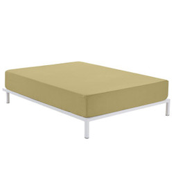 Alexandra House Living D1602690 - Fitted sheet Light brown 150 x 190/200 cm