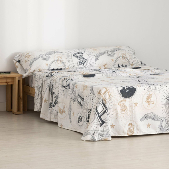 Harry Potter S9801749 - Bedding set Beige Multicolour Single