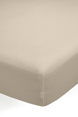 Alexandra House Living D1602209 - Fitted bottom sheet QUTUN Taupe 200 x 200 cm 200 x 1 x 200 cm