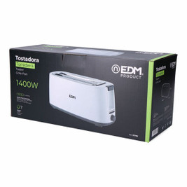 EDM Product S7922548 - Toaster EDM 07799 White Design 1400 W Double slot