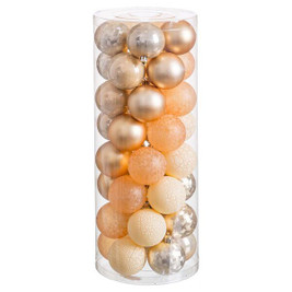 BigBuy Christmas S8804168 - Boules de Noël Doré 6 x 6 x 6 cm (40 Unités)