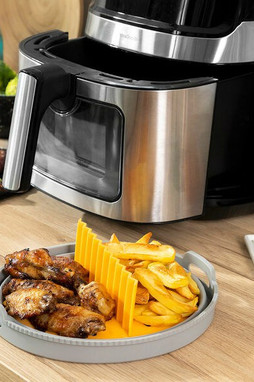 InnovaGoods V0103780 - Panier en Silicone Pliable pour Friteuses à Air Fliynner
